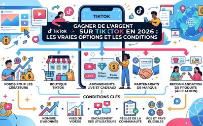 Gagner de l’argent sur TikTok en 2026 : Les vraies options et les conditions